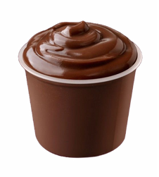 Chocolate pudding cup png